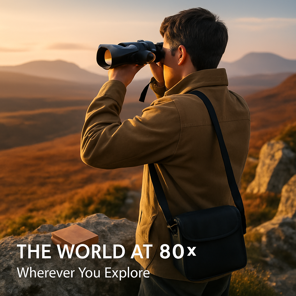 Binoculars with Wide View for Clear Outdoor Viewing