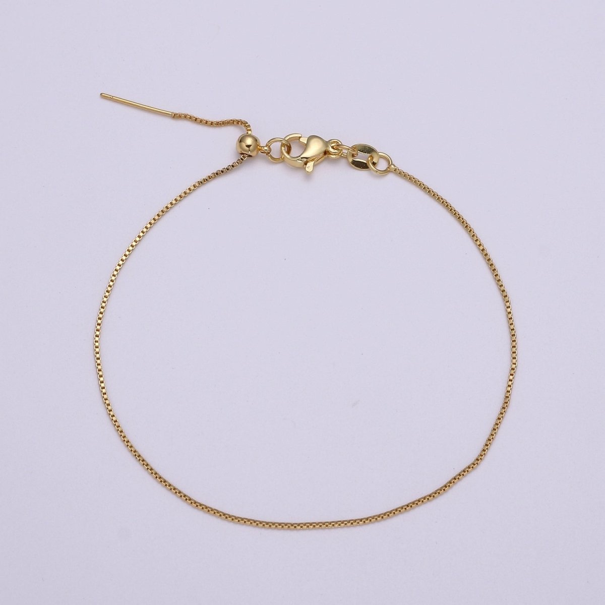 Gold Filled 0.8mm 21.0 inch long Chain with Lobster Clasp For DIY Jewelry Making Chain NECKLACE Supplies Kit L-198~L-201