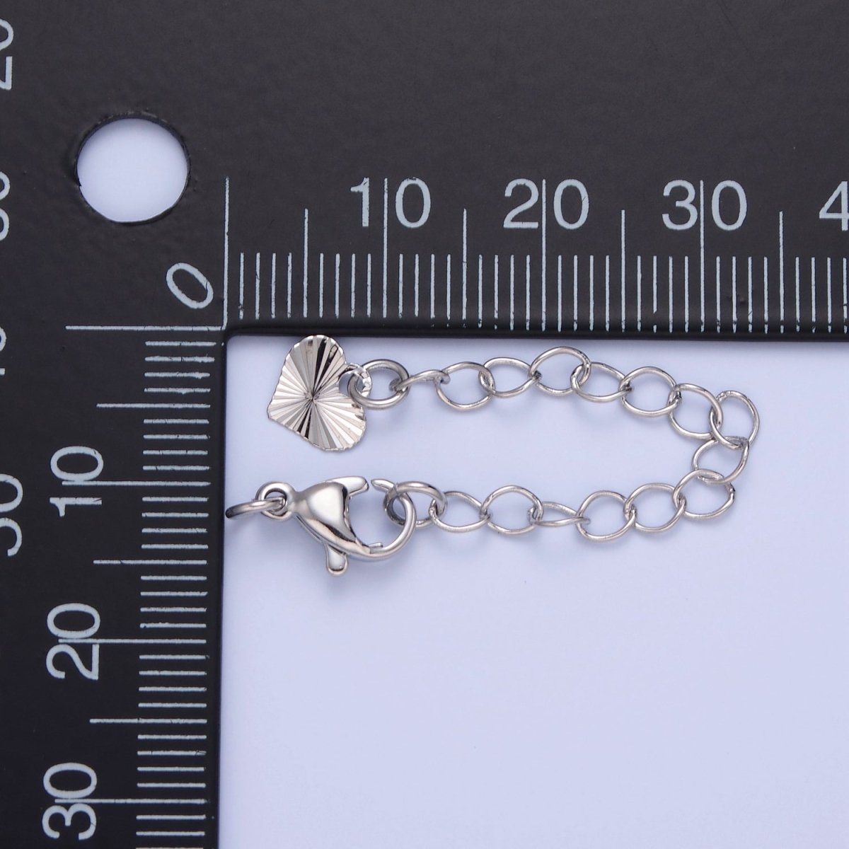 Gold Filled Chain Extender Sunburst Heart Lobster Clasps Closure Set Supply in Gold & Silver L-742 L-777