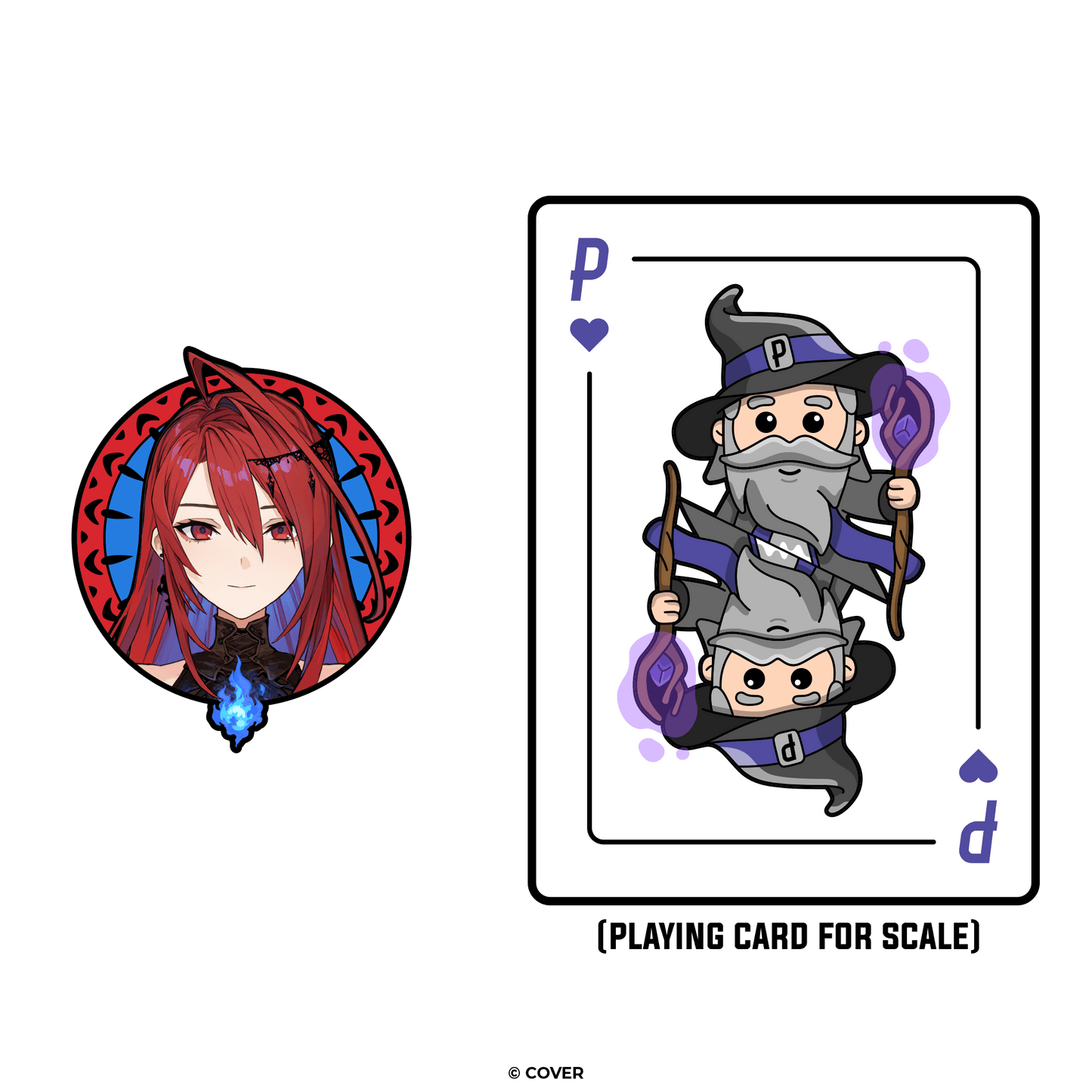 Limited Edition hololive English -Justice- Elizabeth Rose Bloodflame AR Pin