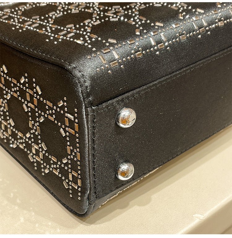 Hot diamond heavy industry high-end satin Princess Diana bag(MAC220)
