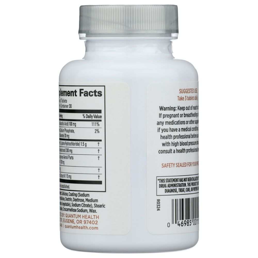 QUANTUM: SuperLysine Advanced Lysine Supplement, 90 tb