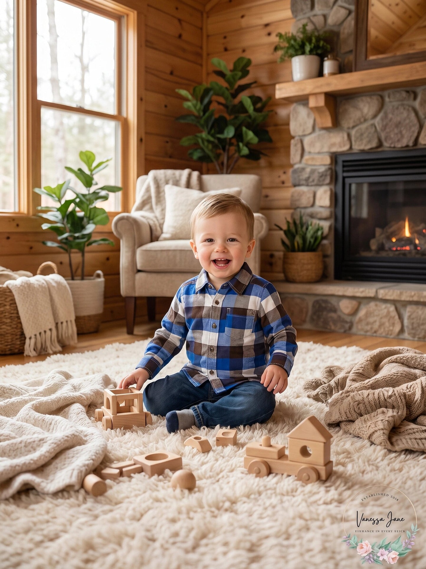 Carter's Baby Boys 2-Pc. Plaid Flannel Shirt and Canvas Pants, 12 Months