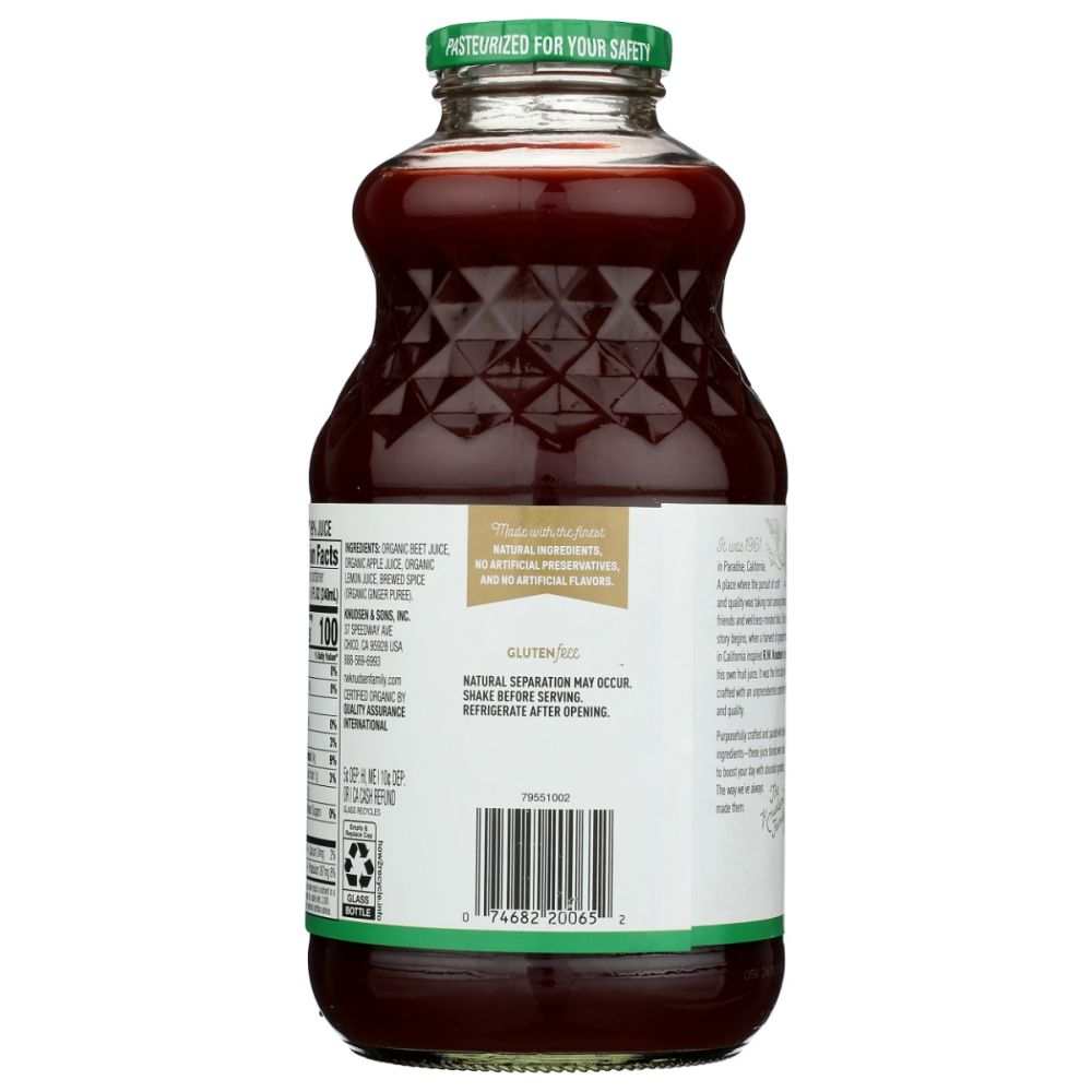 KNUDSEN: Organic Beet Apple Ginger Juice Beverage, 32 fo