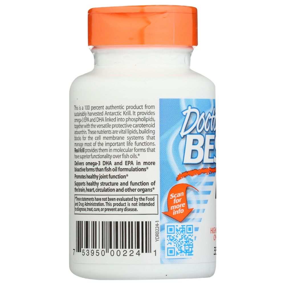 DOCTOR'S BEST: Real Krill 350Mg, 60 sg