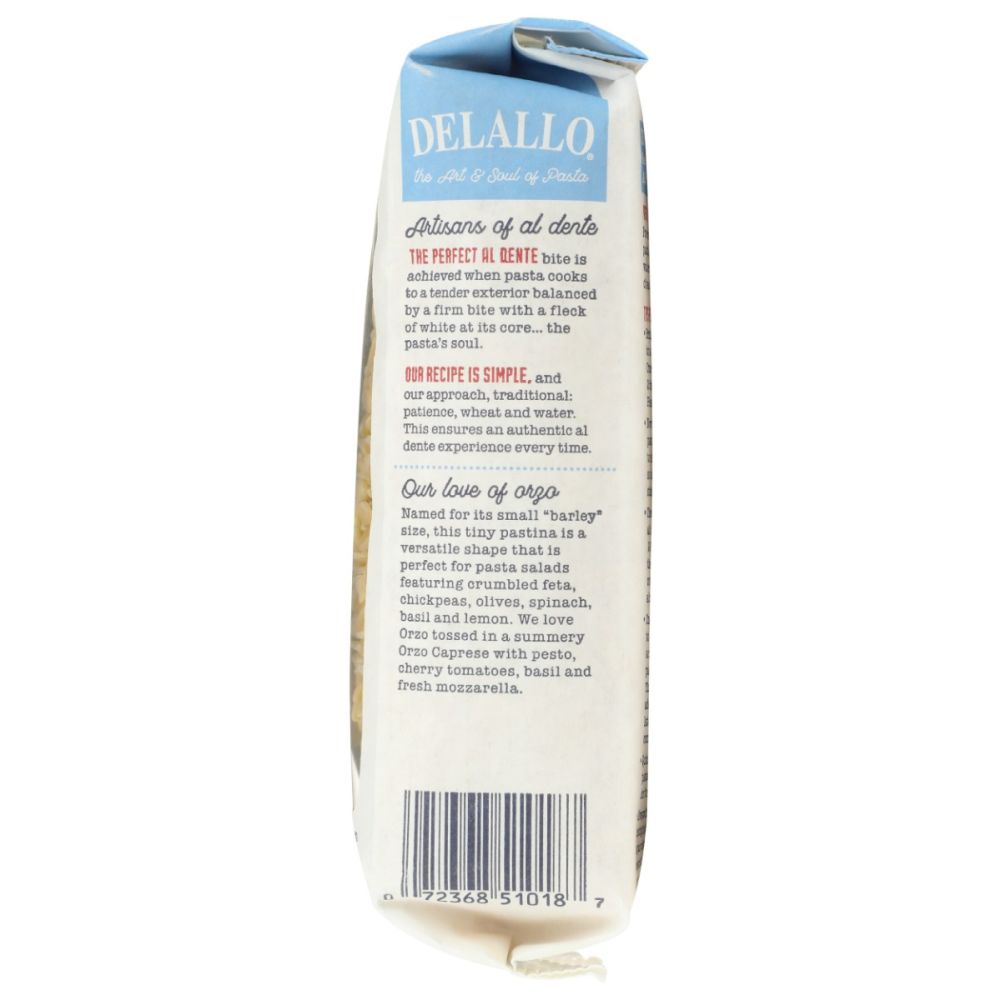 DELALLO: Orzo No. 65 Pasta, 16 oz