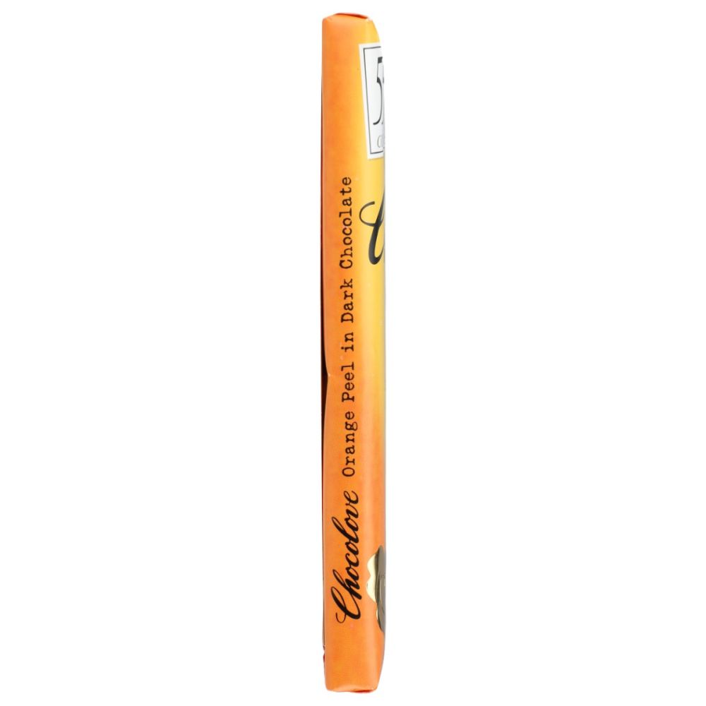 CHOCOLOVE: Orange Peel In Dark Chocolate Bar, 3.2 oz