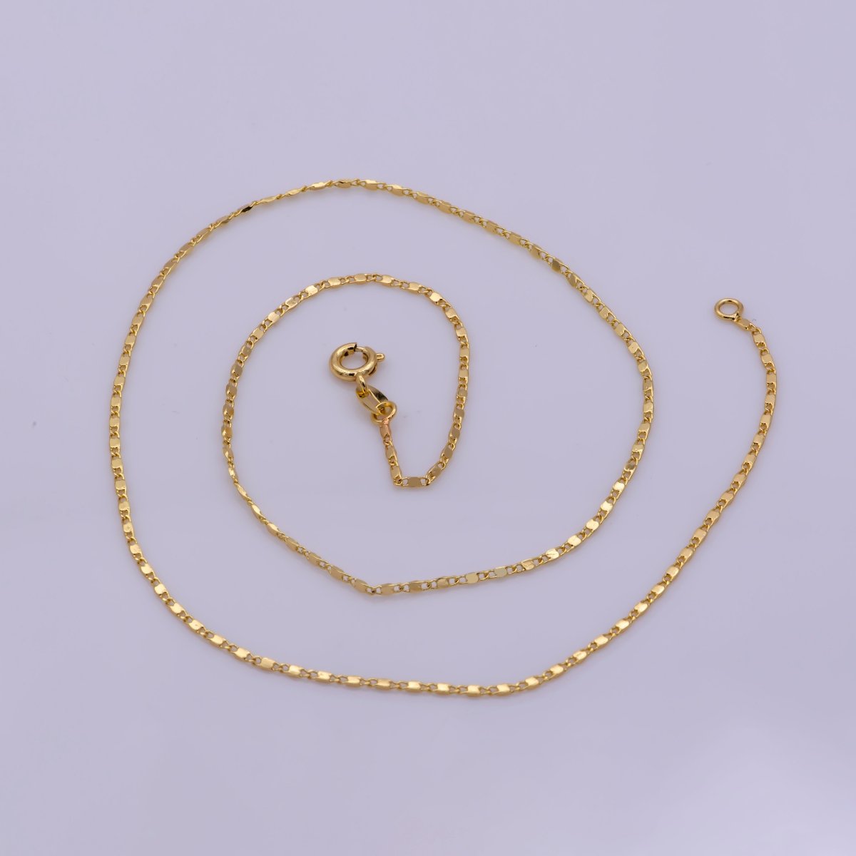 Layering Gold Anchor Chain Choker Necklace, 24k Gold Filled Chain, Chain Layering Necklace, Dainty Gold Chain, Minimalist Jewelry Necklace | WA-383