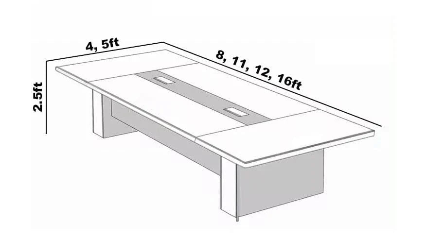 Hendley · Black Conference Room Table