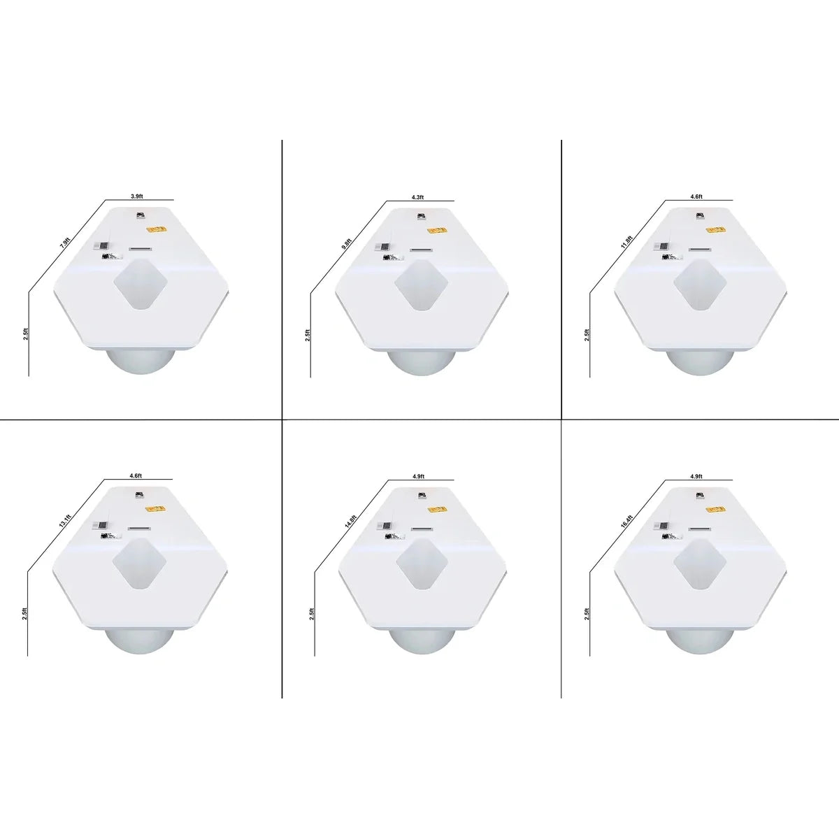 Vertix · Conference Room Table, Tapered Hexagon