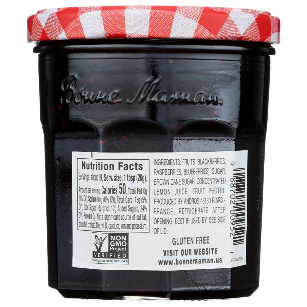 BONNE MAMAN: Mixed Berries Preserves, 13 oz