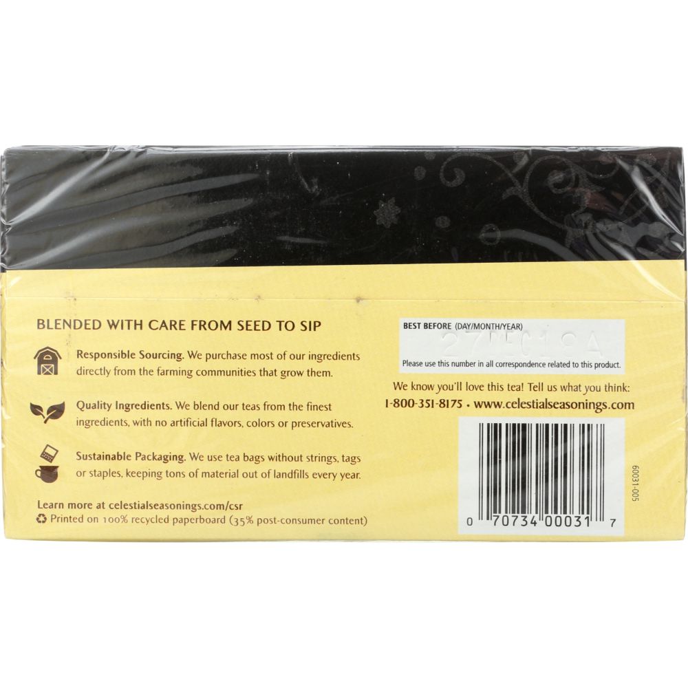 CELESTIAL SEASONINGS: Mandarin Orange Spice Herbal Tea, 20 bg