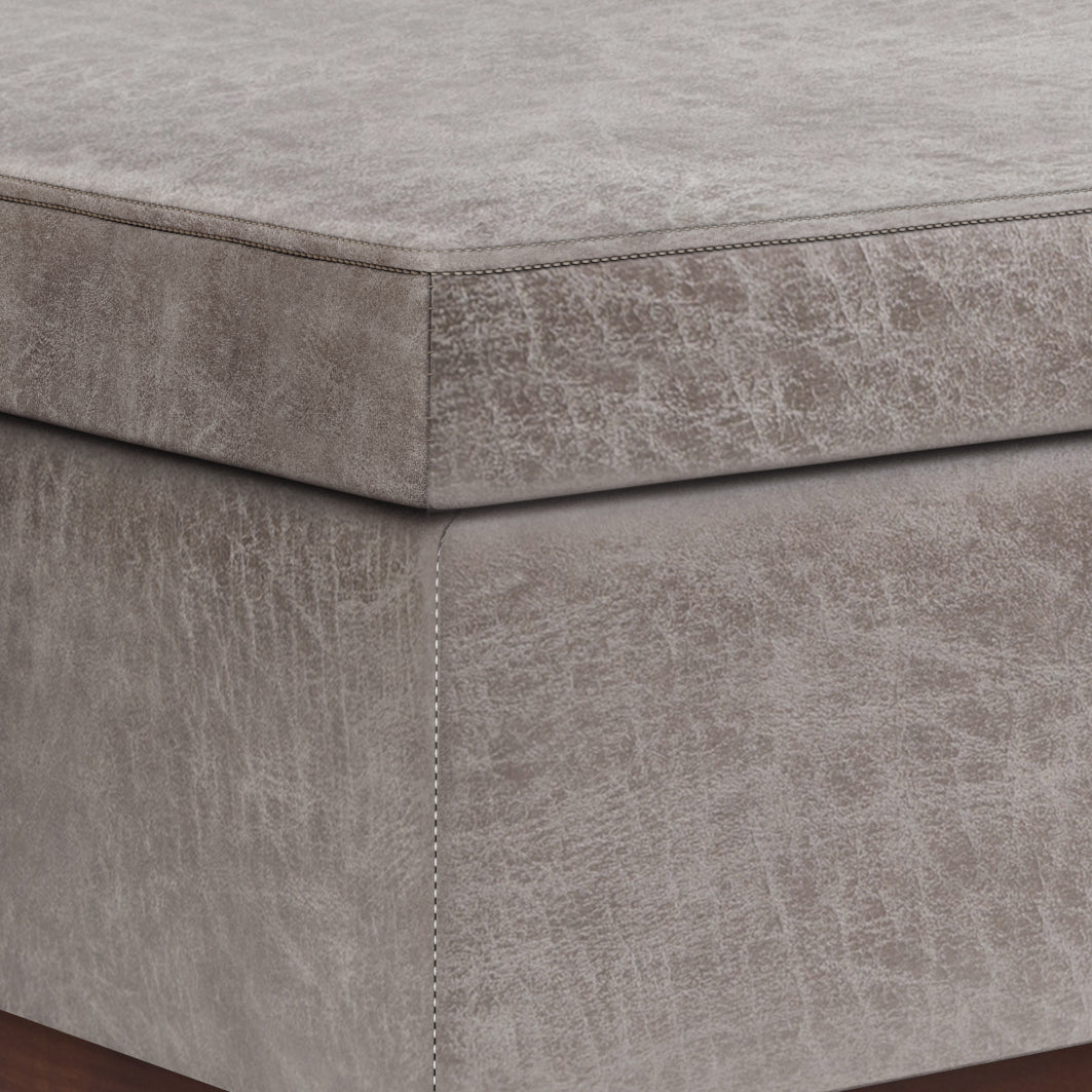 Owen 42 Inch Wide Lift Top Large Coffee Table Storage Ottoman