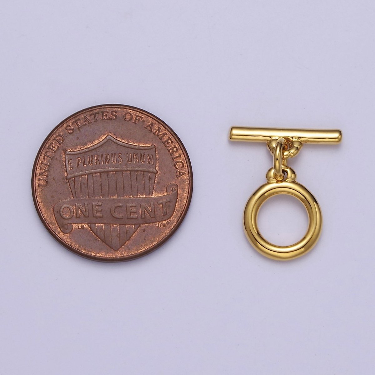 Mini Gold Round Toggle Clasp, Bracelet Necklace Jewelry Clasps, 24K Gold Filled OT Clasp L-715 L-716