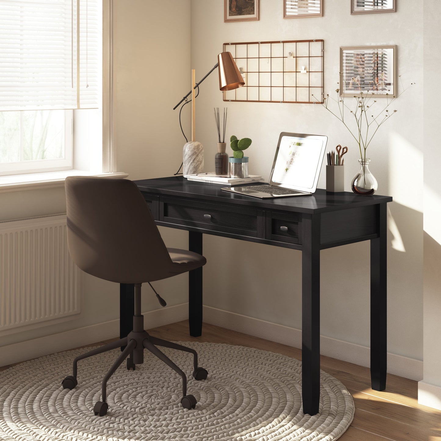 Warm Shaker Desk - Hickory