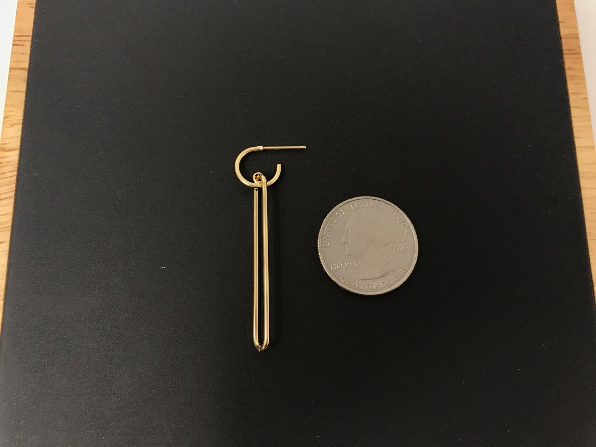 OS Dangle 18k Gold Fill Chained Earrings, Looped Earrings, Make Your Own Earring Kit Findings for Jewelry Making Supplies K-020