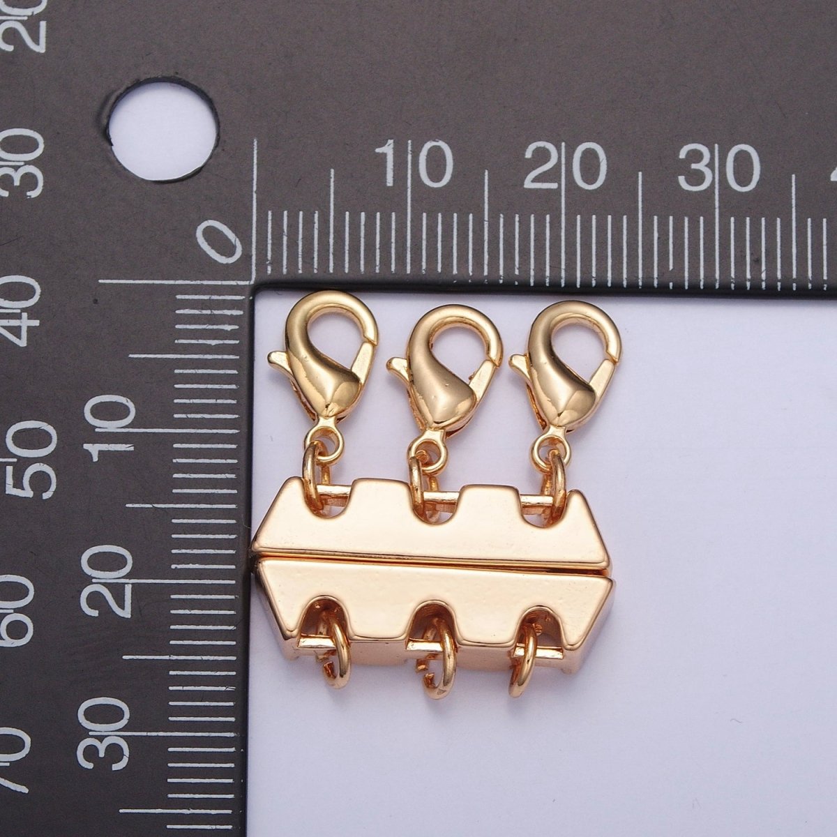 OS Gold Layered Necklace Clasp Detangler Necklace Separator for Layering – Light Weight, Tangle Free and Tarnish Free L-780 L-781