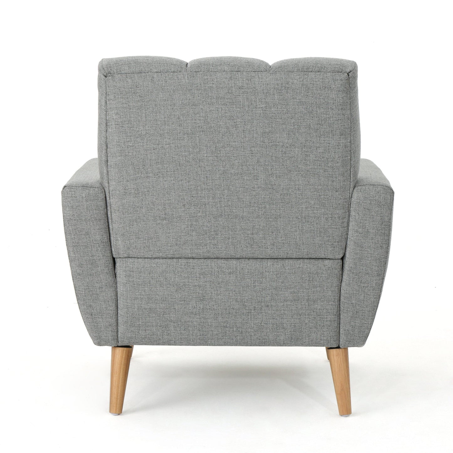 Mid Century Fabric Channel Stitch Club Chair
