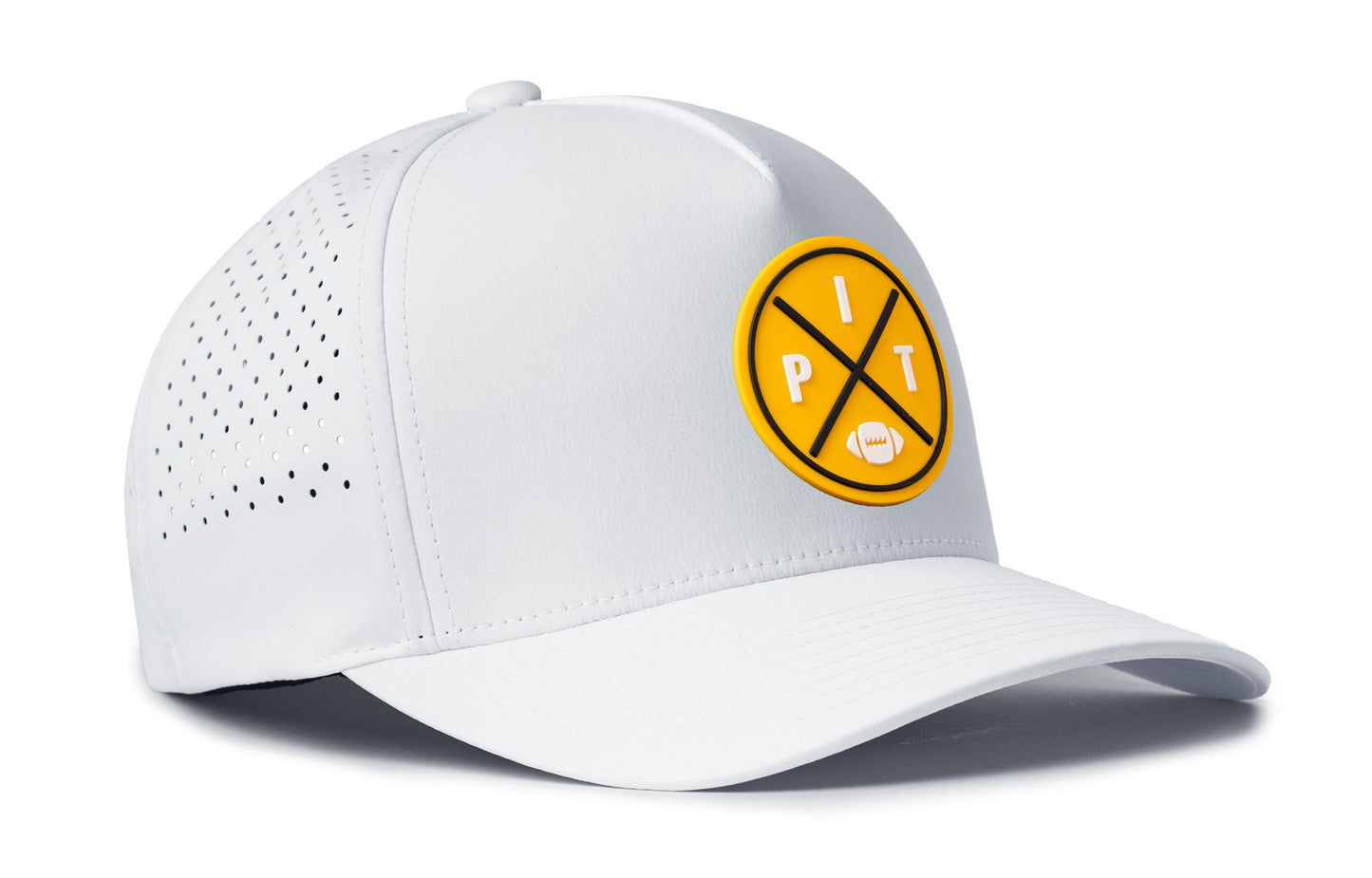 Pittsburgh Football Performance 5-Panel Hat | Yellow PIT X Flexfit Snapback