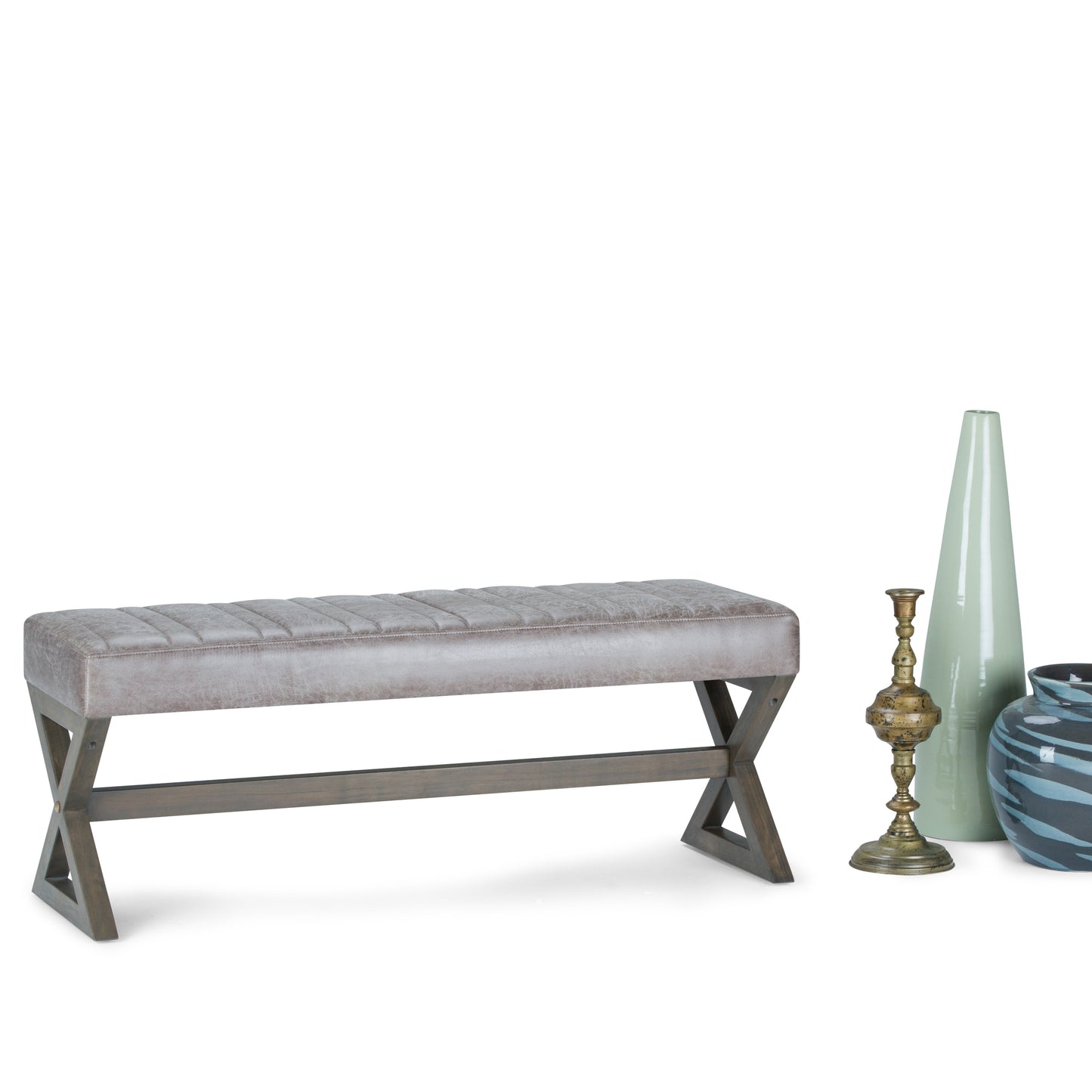 Salinger Large Ottoman Bench - Distressed