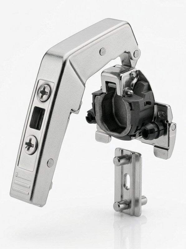 Blum 79B3493 Nickel Clip Top 15-Degree Angle Inserta Cabinet Door Hinge