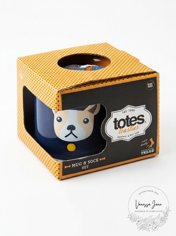 Totes Mens Mug & Socks Gift Set - Bulldog