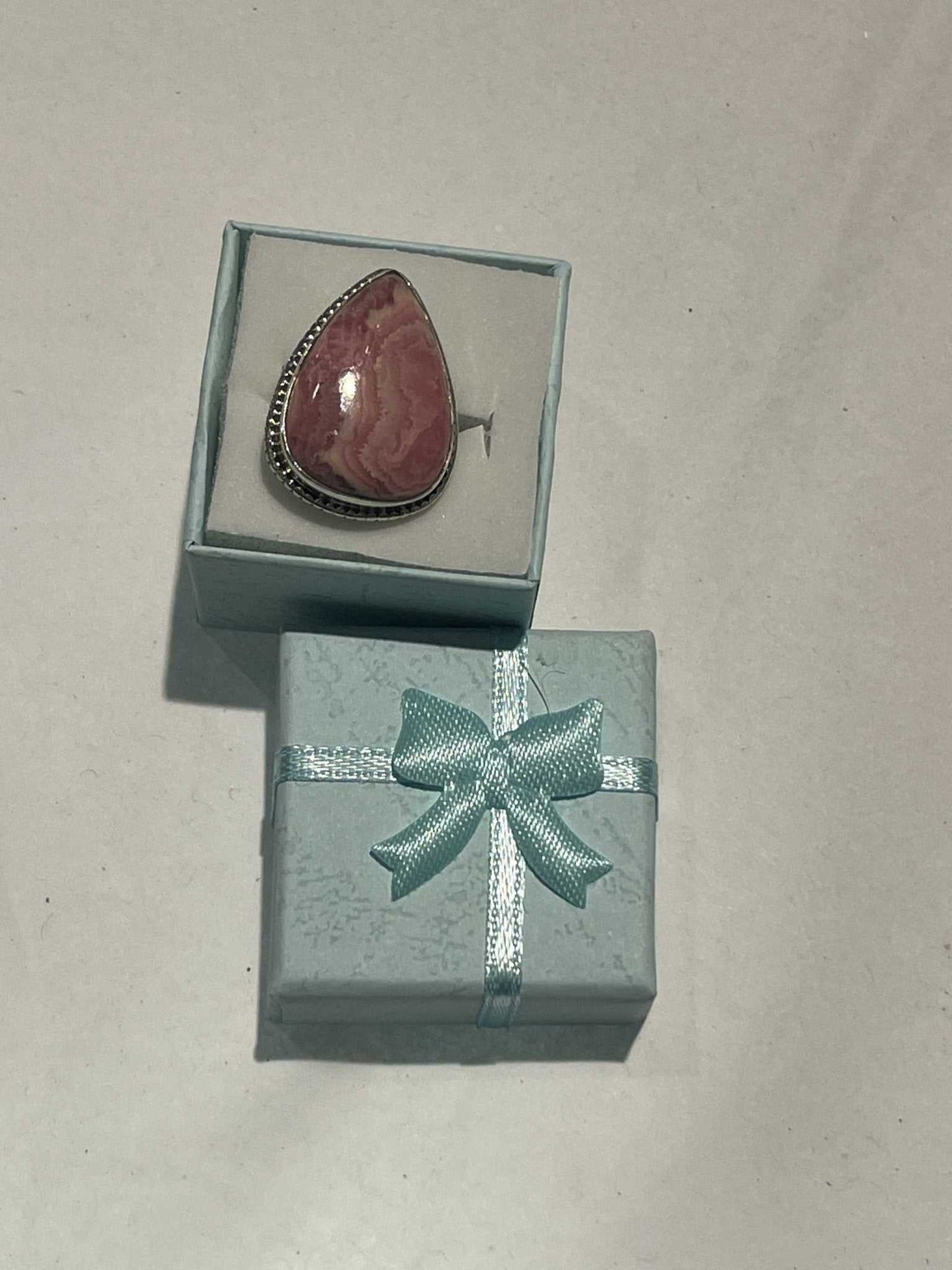 Rhodochrosite Ring Size 6 “Love Bite”