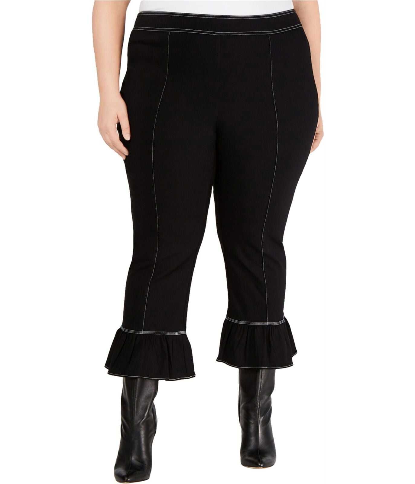 I-n-c Womens Plus Size Bell Hem Casual Trouser Pants