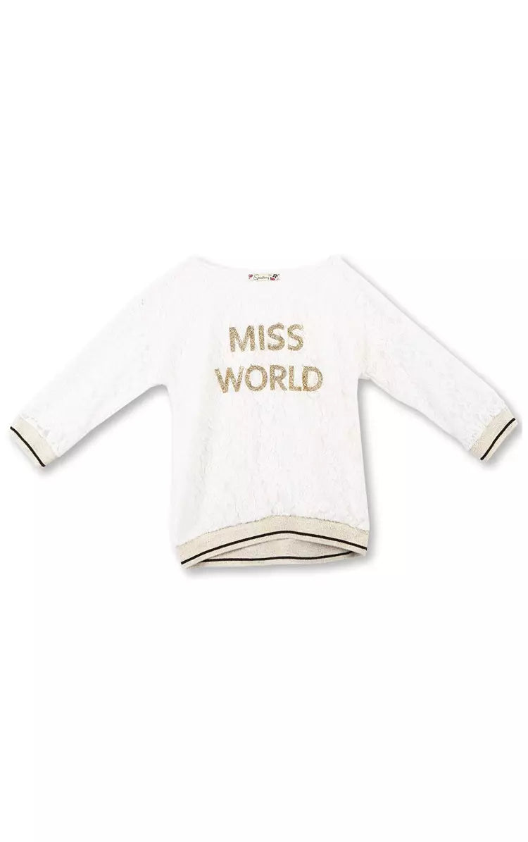 Speechless Big Girls' Miss World Pullover, Size Small