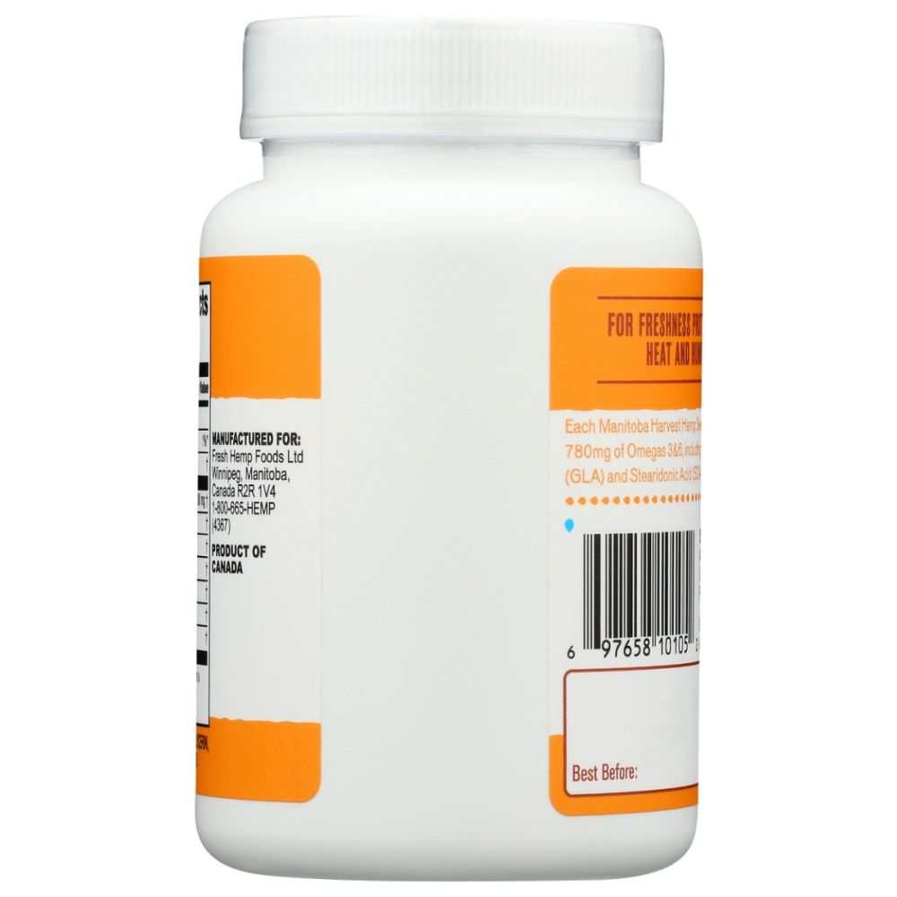 MANITOBA HARVEST: Hemp Seed Oil Softgels for Omega GLA Support | 60 sg