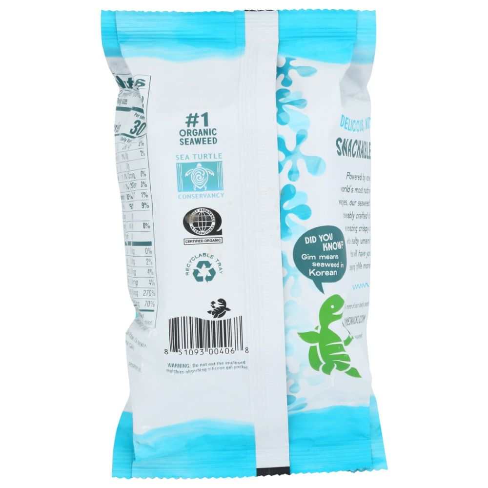 Sea Salt Seaweed Snacks - GIMME Organic Crispy Seaweed Snack, 0.35 oz