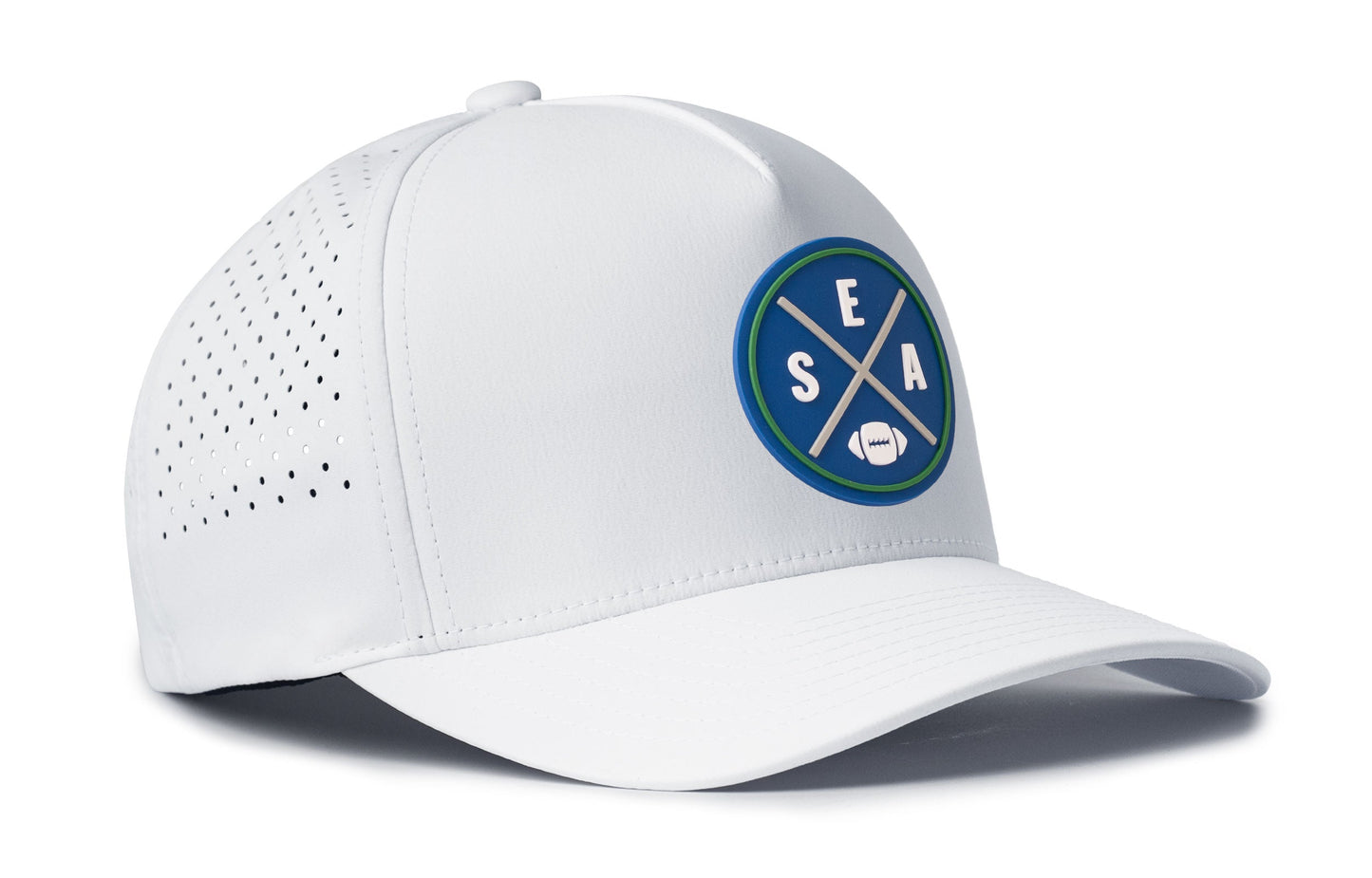Seattle Football Performance 5-Panel Hat | Royal Blue SEA X Flexfit Snapback