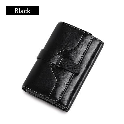 Sendefn Wallet-female Short Women's Hasp Women Purse Split Leather With Coin Pocket Mini