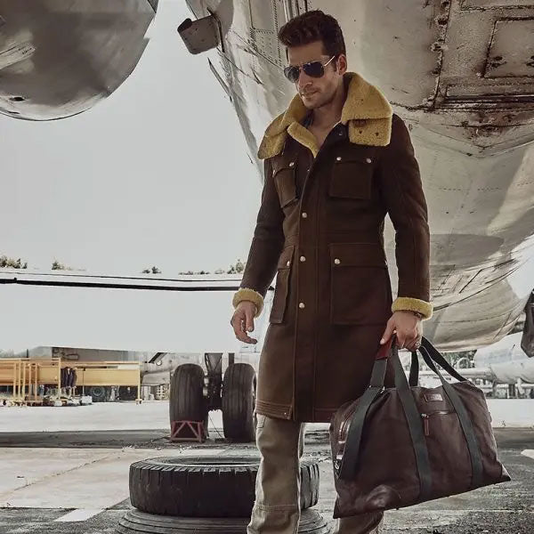 Men’s Shearling Fur Parka – Australian Sheepskin Wool