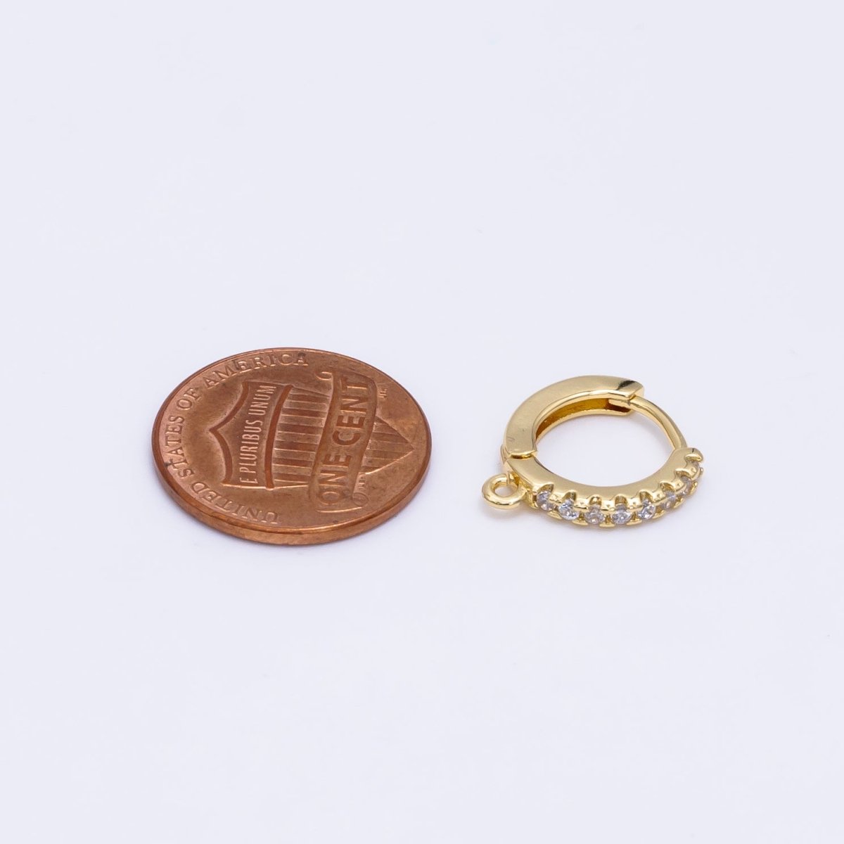 Simple Minimalist Huggies Gold Filled Earring Supplies for DIY Earring in Silver & Gold | K473 K578