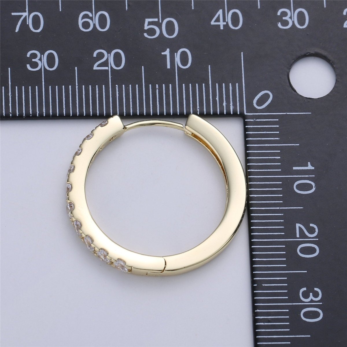 Small Gold Filled hoop earrings - huggie hoops earrings - Cubic hoop earrings - Dainty hoops - Tiny hoops - Thin hoops - Minimalist earrings Q-001
