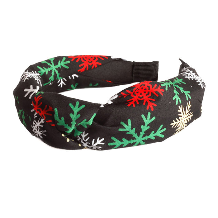 Snowflake Burnout Knot Headband