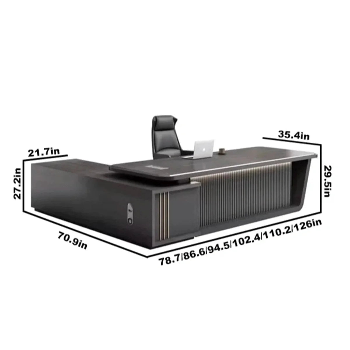 Sterling · Modern Executive L-Shaped Desk