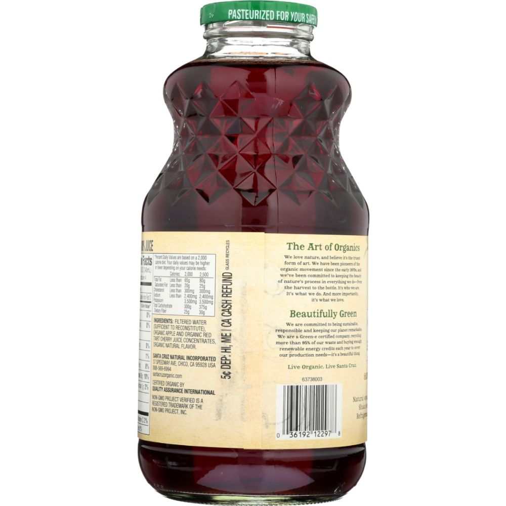 Red Tart Cherry Juice - Santa Cruz 32fl oz - Delicious Cherry | Apple