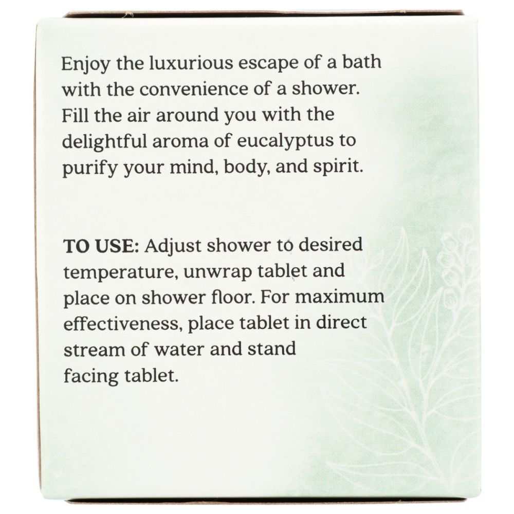 AURA CACIA: Eucalyptus Shower Tablets, 3 oz