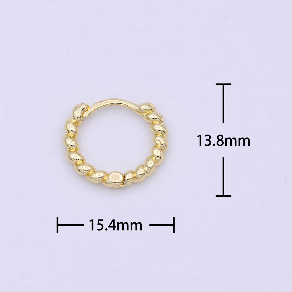 Tiny braided Hoop earrings - Twisted hoop earrings - Gold braided hoop earrings 14k Gold Fill earring P-254