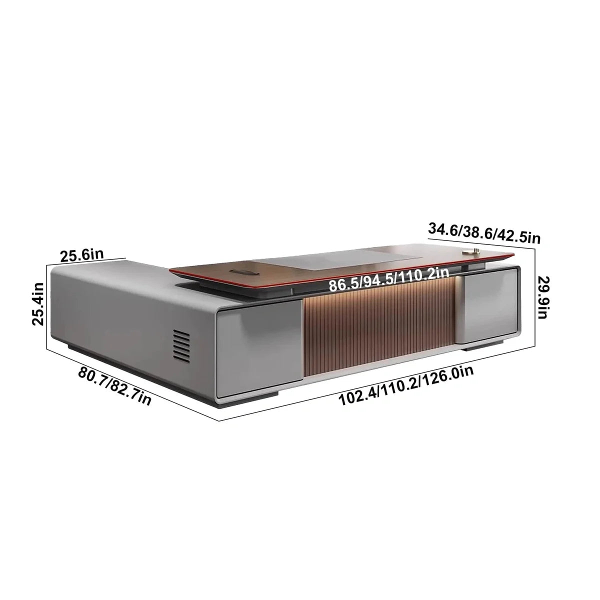 Twilley · Modern L-Shaped Executive Desk