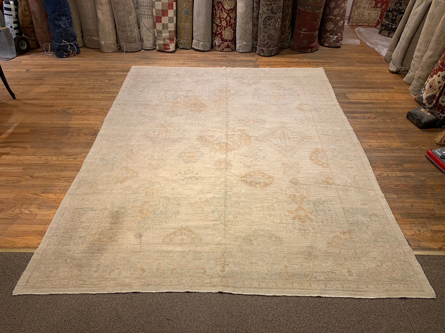 Hand-Knotted Sultanabad Vegetable-Dyed Wool Rug, 8' 10" x 11' 7" (K)
