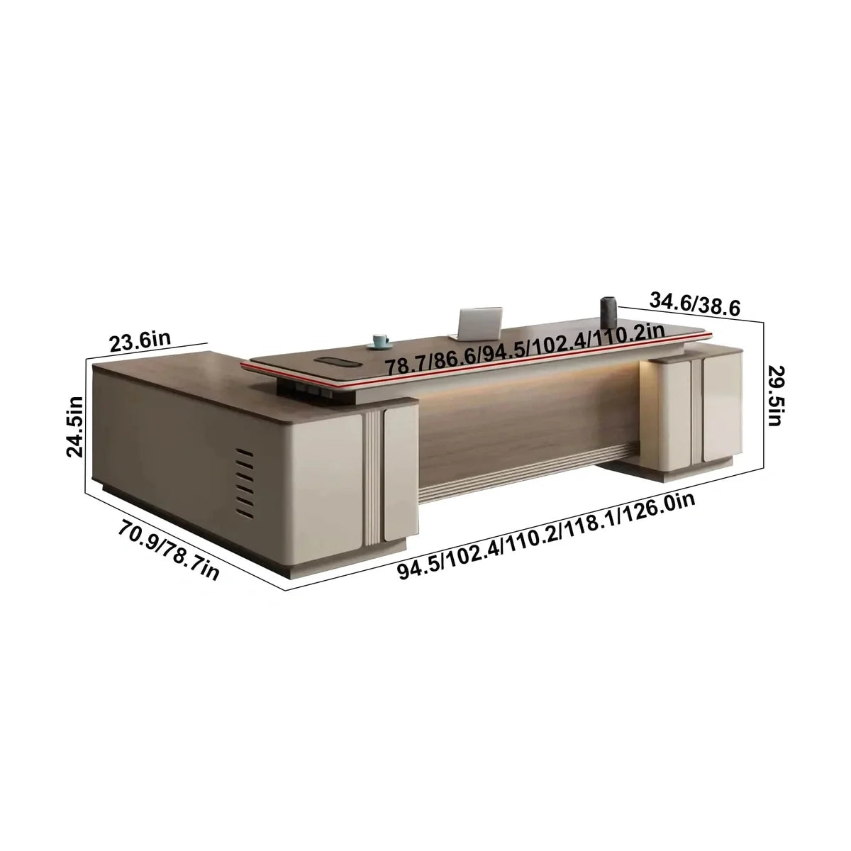 Stanford · Modern Executive L-Shaped Desk
