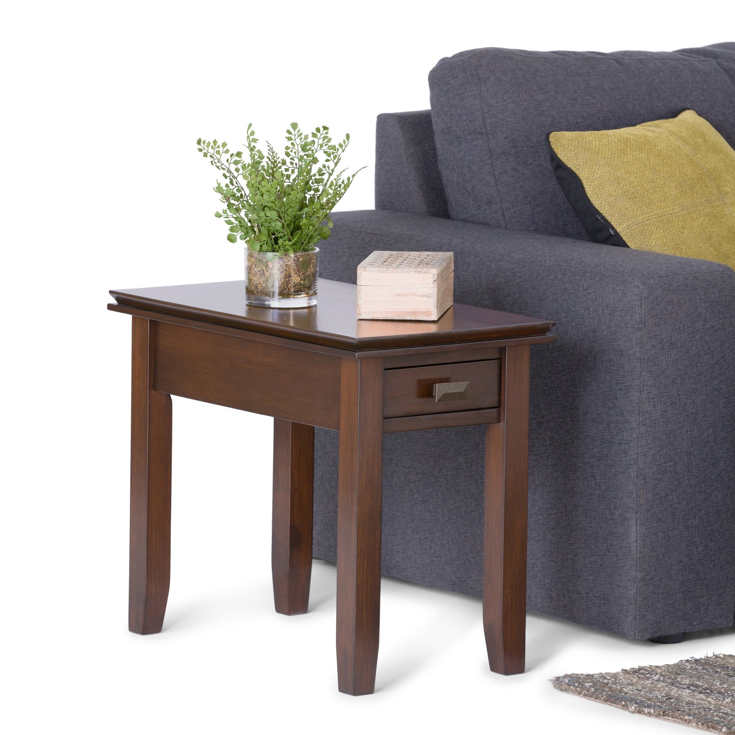 Artisan Narrow Side Table - Russet