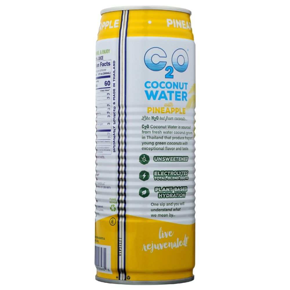 C20 Coconut Water: Natural Pineapple Hydration in a Can - 17.5 fl oz