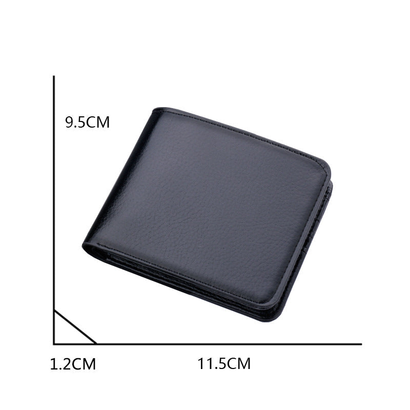 Wallet Men's Short Wallet Business Wallet Simple Men's College Students Trendy Youth Wallet