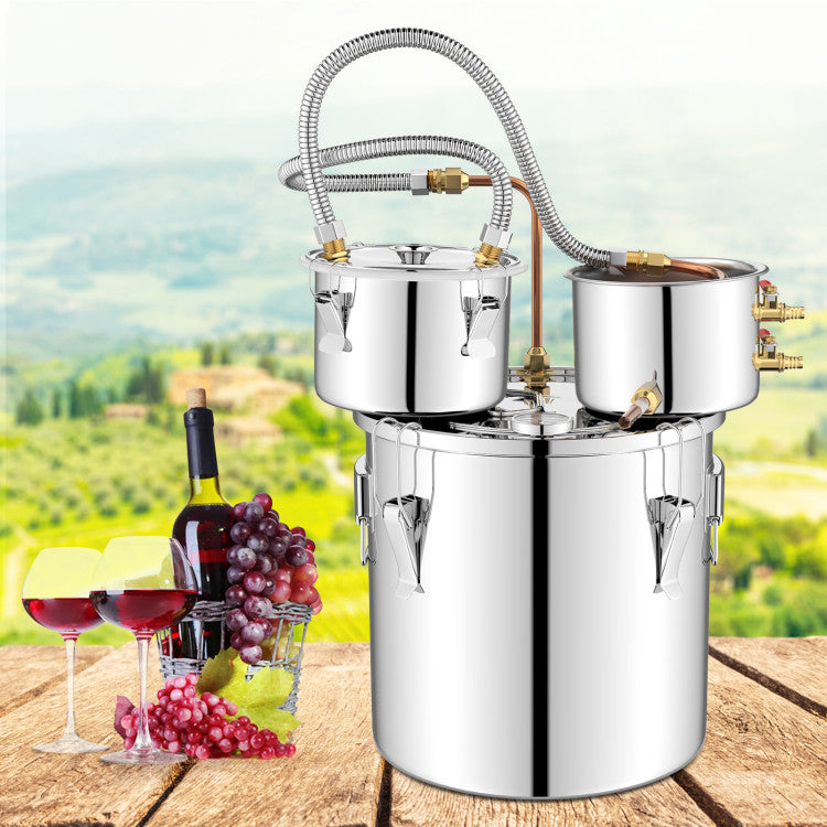 5/10 Gal 22/38 L Water Alcohol Distiller for DIY Whisky