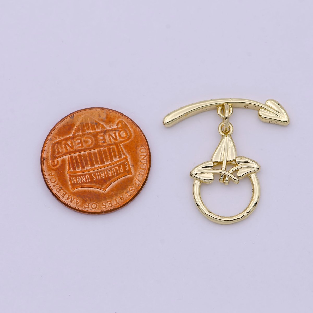 Wholesale Gold Toggle Clasp, Arrow OT Clasp Fancy Design OT Clasp Bulk Supply for Bracelet Necklace Component L-628