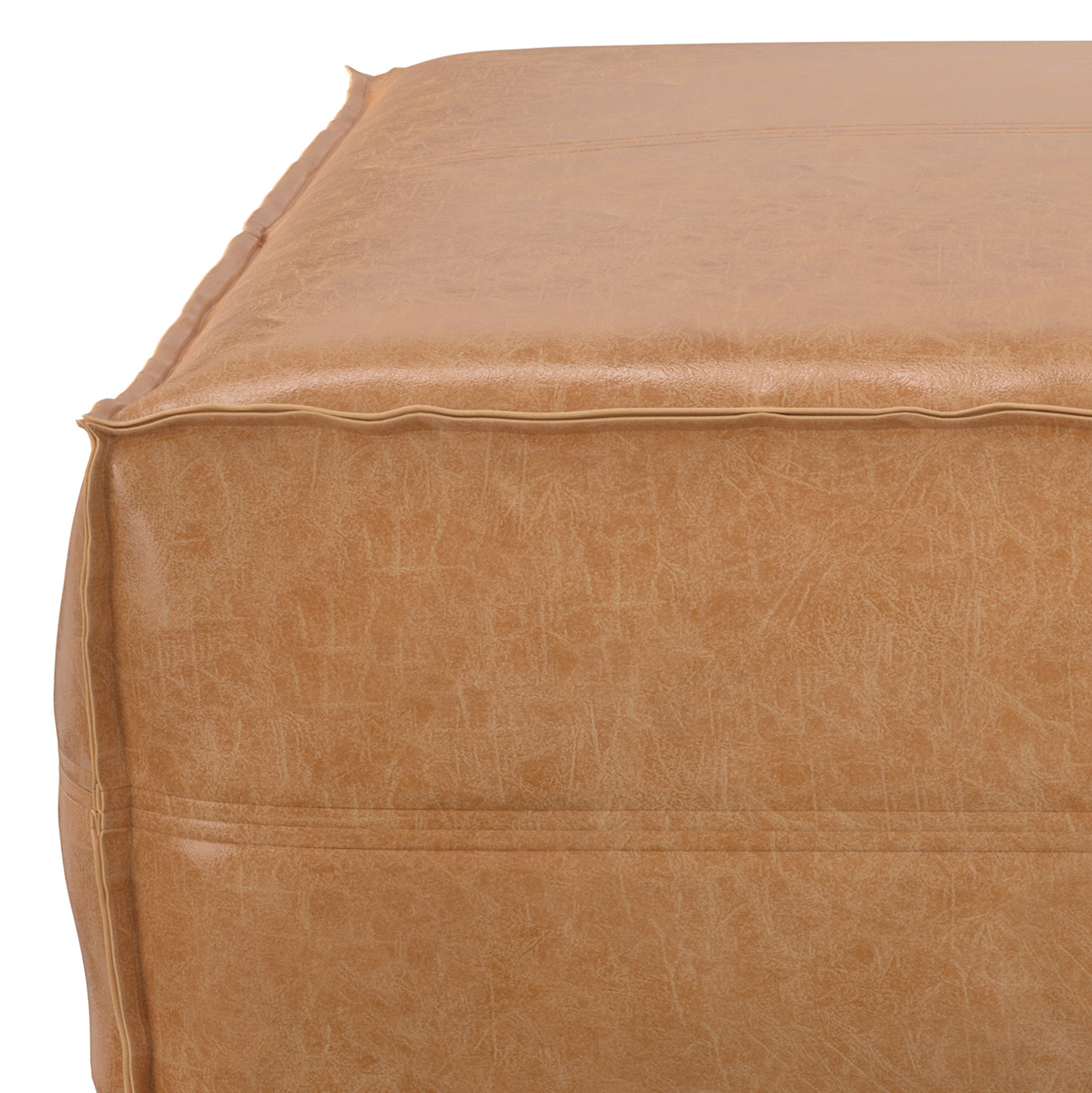Brody Extra Large Coffee Table Pouf - Distressed